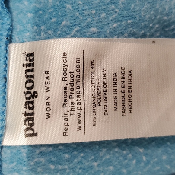 Patagonia Fitz Roy Bison Lightweight Crew Sweatshirt in Mako Blue. Men's Medium - Picture 7 of 13